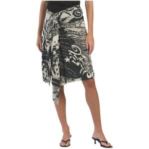 SECRET MISSION Silk Joni Skirt